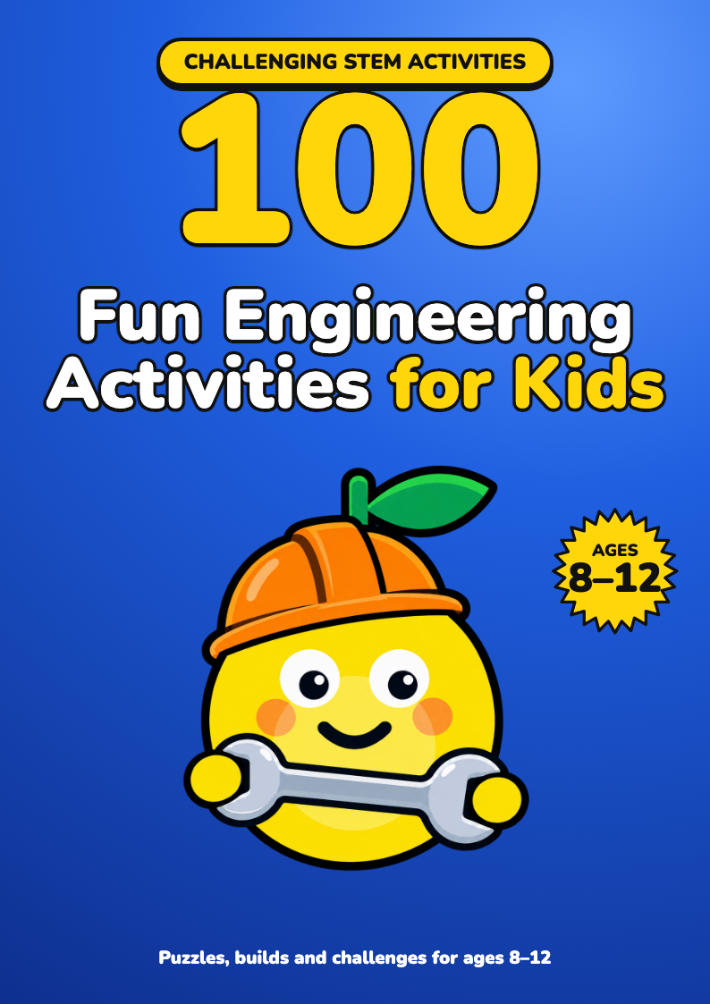 100 Fun Engineering Activities for Kids, activity book